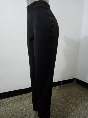 Elegante Jogger Dama, Negro, Talla 14, Dos Bolsillos 