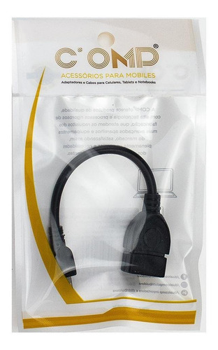 Cabo Otg Tipo Micro Usb V8 Pendrive Usb Femea Smartphone 2.0