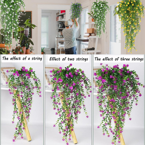 Para 2 Pçs Plantas Suspensas Artificiais,plantas Suspensas