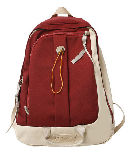 Mochila escolar Genérica Fashionable Hundred Student Bag Fashionable Hundred Student Bag color rojo 20L