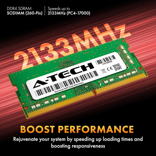 Memoria Ram A-tech, Sodimm, 1 X 8 Gb, Ddr4 2133 Mhz, Cl15