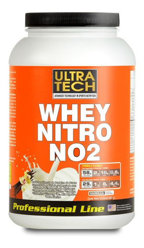 Whey Nitro No2 Ultra Tech Proteína Potenciada Proteína En Alta Concentración Con Creatina  