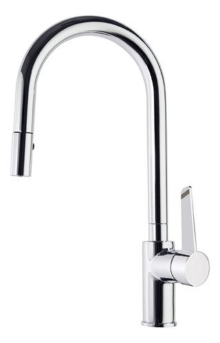 Ramon Soler Kitchen Monocomando Cocina Con Duchador Acabado Brillante Color Gris