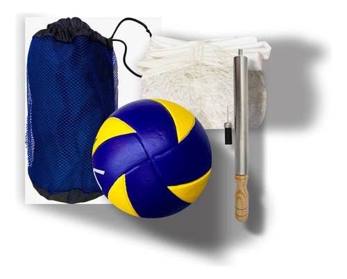 Kit Bola Voley + Bomba + Rede