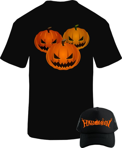 Halloween I Camiseta Obsequio Gorra Camionera