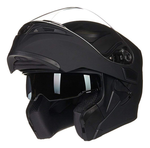 Ilm - Casco Modular De Cara Completa Con Visera Doble Para M