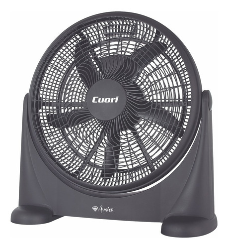 Ventilador Turbo Cuori Amico 5 Aspas 90w Inclinacion Manual Color de la estructura Negro Color de las aspas Negro Diámetro 51 cm Material de las aspas Plástico