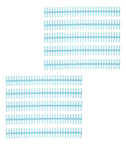 S Cinta De Encuadernación Azul Con Hojas Sueltas, 10