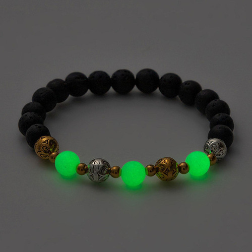 Pulsera De Cuentas Luminosas Pulsera Elástica Pulsera