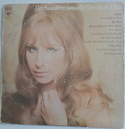 Streisand Barbra Greatest Hits Disco Vinilo Pop Baladas