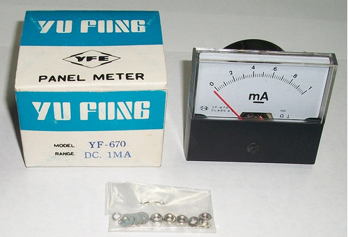 Panel Meter Miliamperimetro 0-1ma Dc 71x60mm