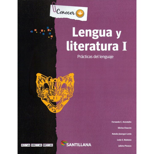 Lengua Y Literatura 1 Conocer + - Santillana *