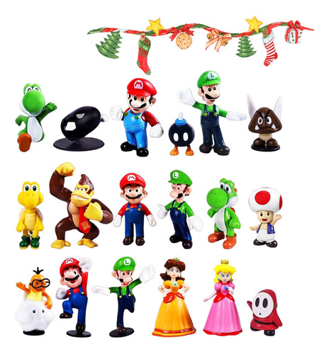 Super Mario Bros, Luigi, Yoshi, 18 Piezas