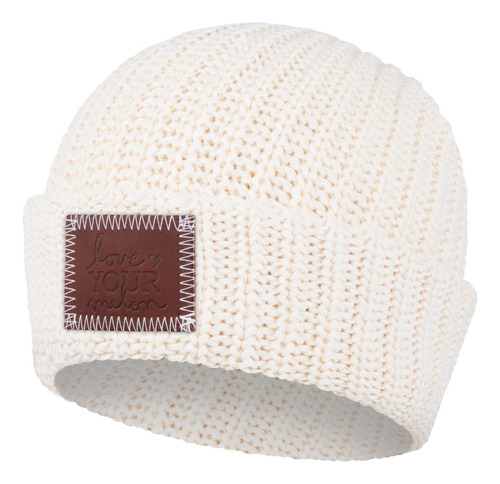 Love Your Melon Beanie Para Hombres Y Mujeres, Gorro Blanco 