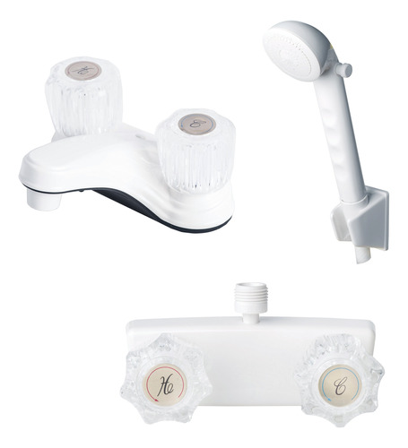 Laguna Brass Awt/awt/wt Rv Grifo De Baño Y Ducha Con Ducha.