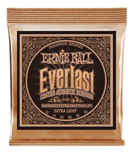 Set De Cuerdas Para Guitarra Folk Ernie Ball 2550 10/50