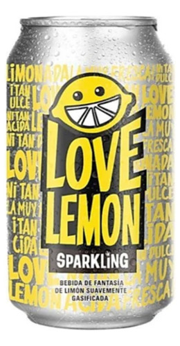 Love Lemon Sparkling Lata 350ml X 24 Unidades