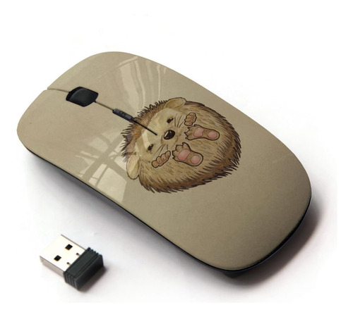 Kawaiimouse [mouse Inalámbrico Óptico 2,4g] Erizo Espinas Li