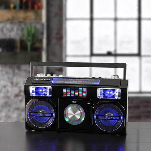 Reproductor Studebaker 10w, Cd, Bluetooth, Radio Fm Negro