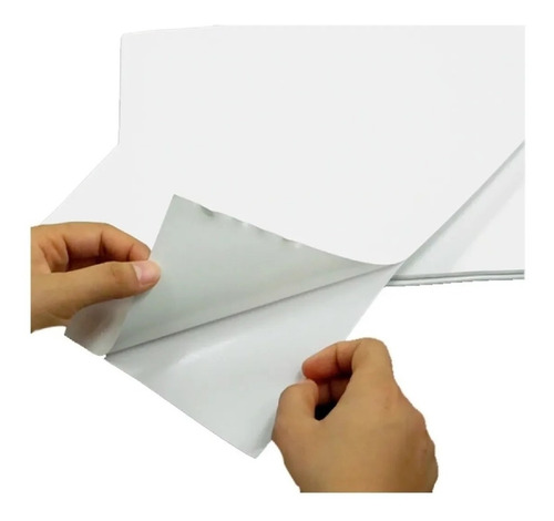 Imagen 2 de 2 de Papel Adhesivo Pleno Carta En Mate X 50