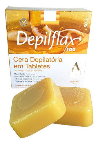 Cera Quente Depilatória Natural 500g - Depilflax
