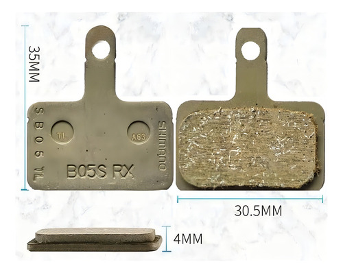 Pastillas De Freno Disco Shimano B05S-RX Resina Con Resorte