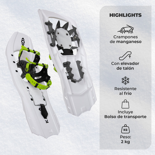 Raquetas De Nieve Ligeras Kano Sollipulli Deck Extensible