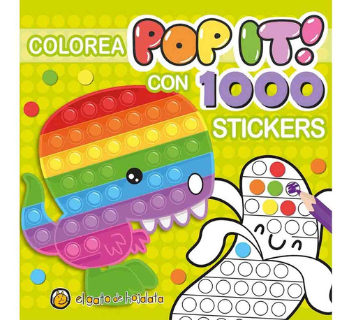 Dinosaurio (pop It) Colorea Con 1000 Stickers