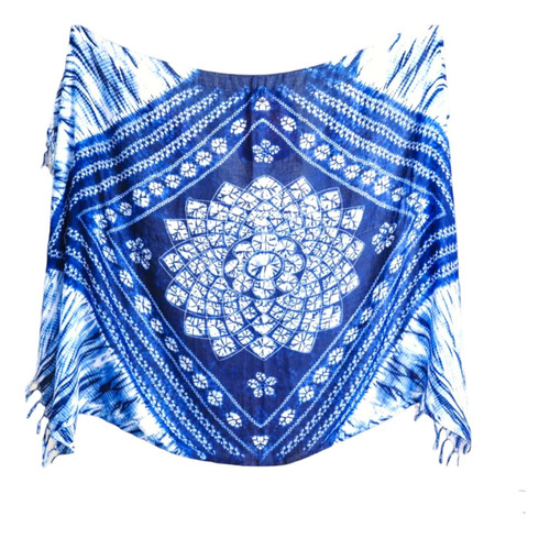 Chalina, Pashmina, Chal, Rebozo, Bufanda Flor D Loto Mandala