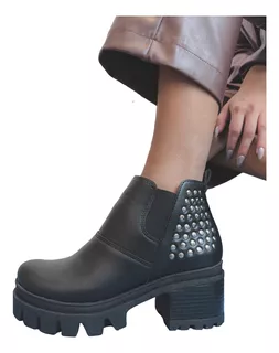 Bota Borcegos Mujer Moda Cómodas Livianas Urbana Tendencia C