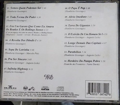 Cd Engenheiros Do Hawaii Acervo (Usado)