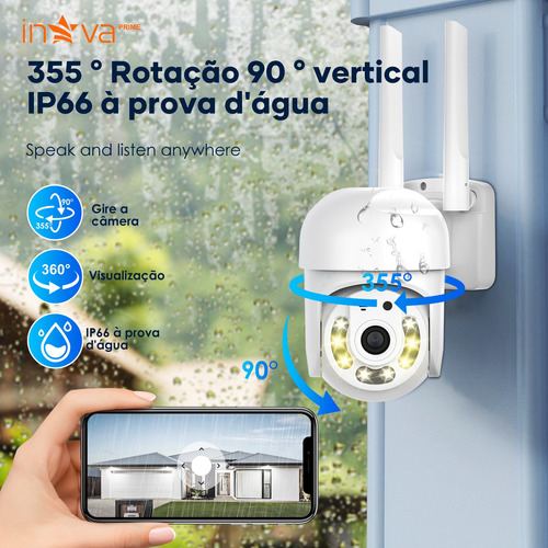 Câmera De Segurança Inova Kv-725 Com Resolução 1080p
