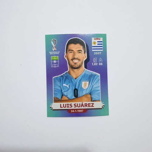 Lámina Mundial Qatar 2022 Luis Suarez Uru 20