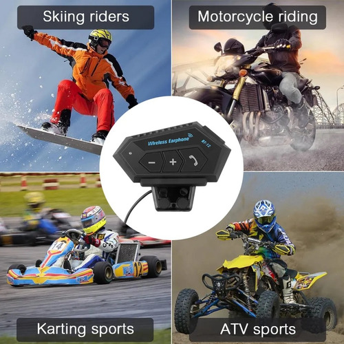Intercomunicadores Inalámbricos Bluetooth Bt-12 Para Casco
