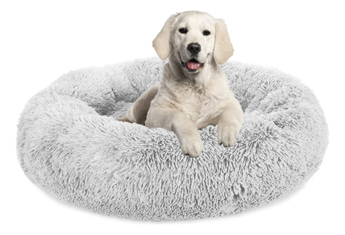 Cama Calmante De Felpa Para Perros, Cama De Dona Para Perro.