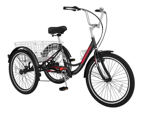 Bicicleta Lilypelle Tricycle 24in 1 Speed Three Wheel Bikes 