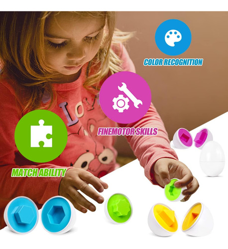 Set De Huevos Juguete De Pascua Para Niños Coloridos