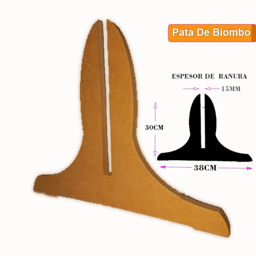 Imagen 6 de 6 de Patas De Apoyo Para Paneles Decorativos Biombos