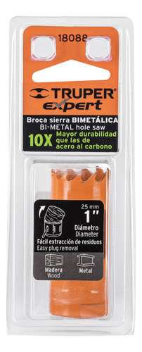 Brocasierra Cortacírculos Bimetálicos 1' Truper Expert