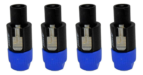 Audio 2000s Acc31a1p2 Paquete De 4 Adaptadores De Speakon...