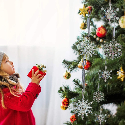 Colgante Para Decoración De Árbol De Navidad, Transparente,