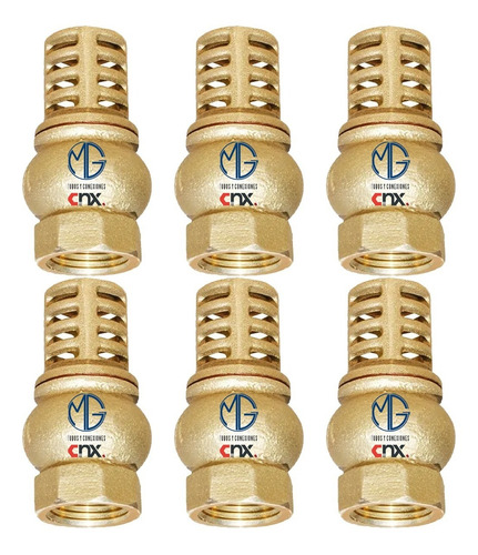 Cnx Vapi12 Valvula Check Pichancha Pie Bronce 19mm(3/4) 6pz