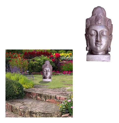 Cabezas De Buda Figura Estatua Jardín Hogar Oficina Febo