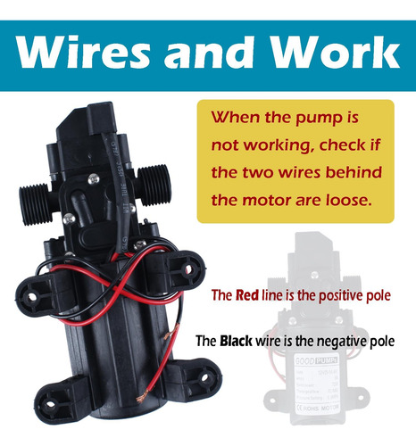 Bomba De Agua De Diafragma De 12 V Cc 72 W 0.9 Mpa, Bom...