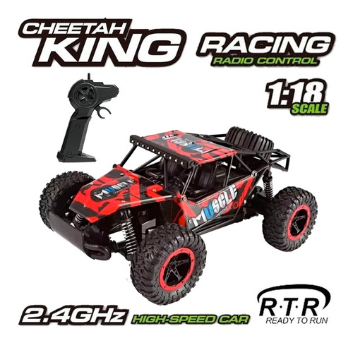 Auto Rc Radio Control Remoto Cheetah King 1/18 Todo Terreno