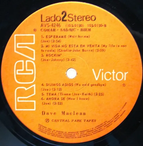 Dave Maclean - Dave Maclean - Lp Vinilo Año 1974 (Usado)