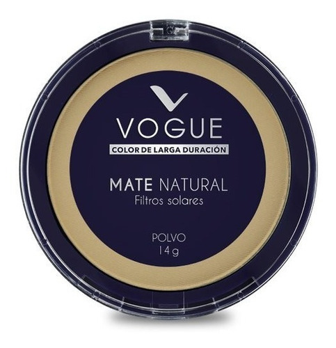 Base de maquillaje en polvo Vogue Polvo Compacto Polvo Mate Natural tono canela