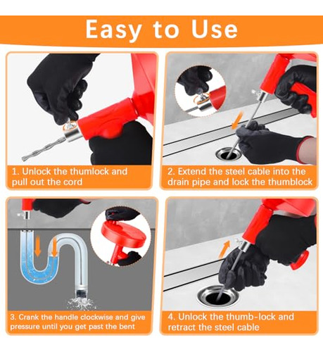 Kit De Herramientas Para Eliminar Obstrucciones De 7,6 M 10