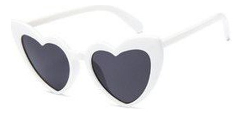 Lentes De Sol Corazon Lolita Blanco