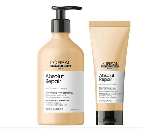 Absolut Repair Sh  Lipidium 500ml + Acondicionador Loreal 